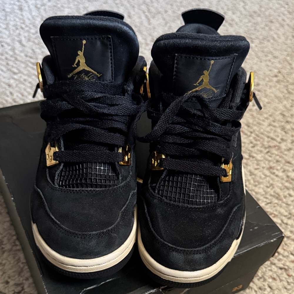 Jordan Kids Sneakers Black and Gold